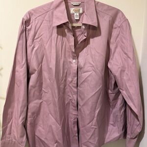 Talbots Striped Pink Blouse